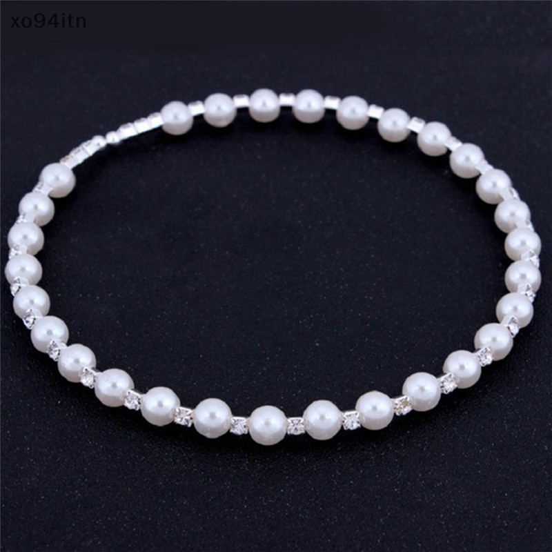 1 Bộ Trang Sức Ngọc Trai Pha Lê Cho Phù Dâu