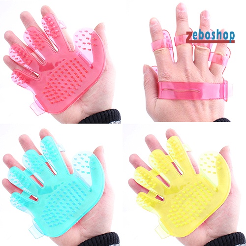 Găng Tay Mát Xa Hình Bàn Tay Dùng Tắm Cho Thú Cưng