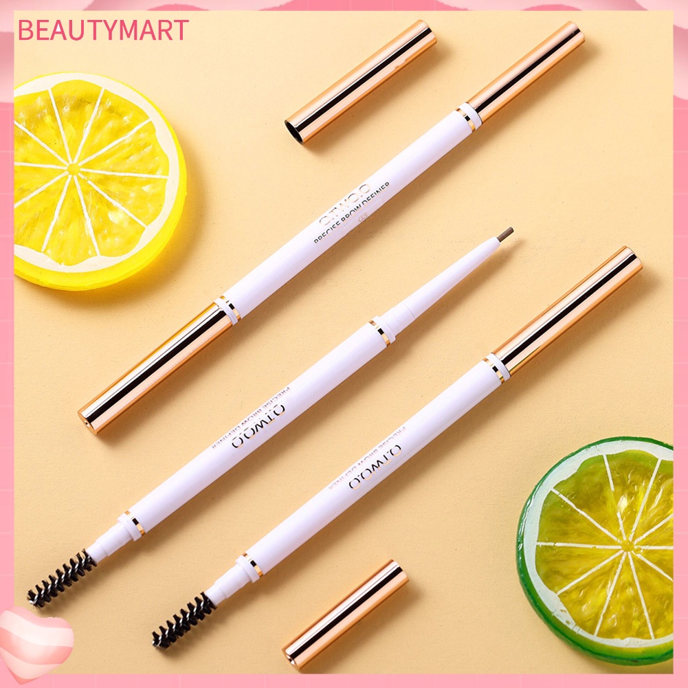 Bút Chì Kẻ Lông Mày Hai Đầu OTWOO Xoay Được Chống Nước Lâu Trôi Kèm Cọ