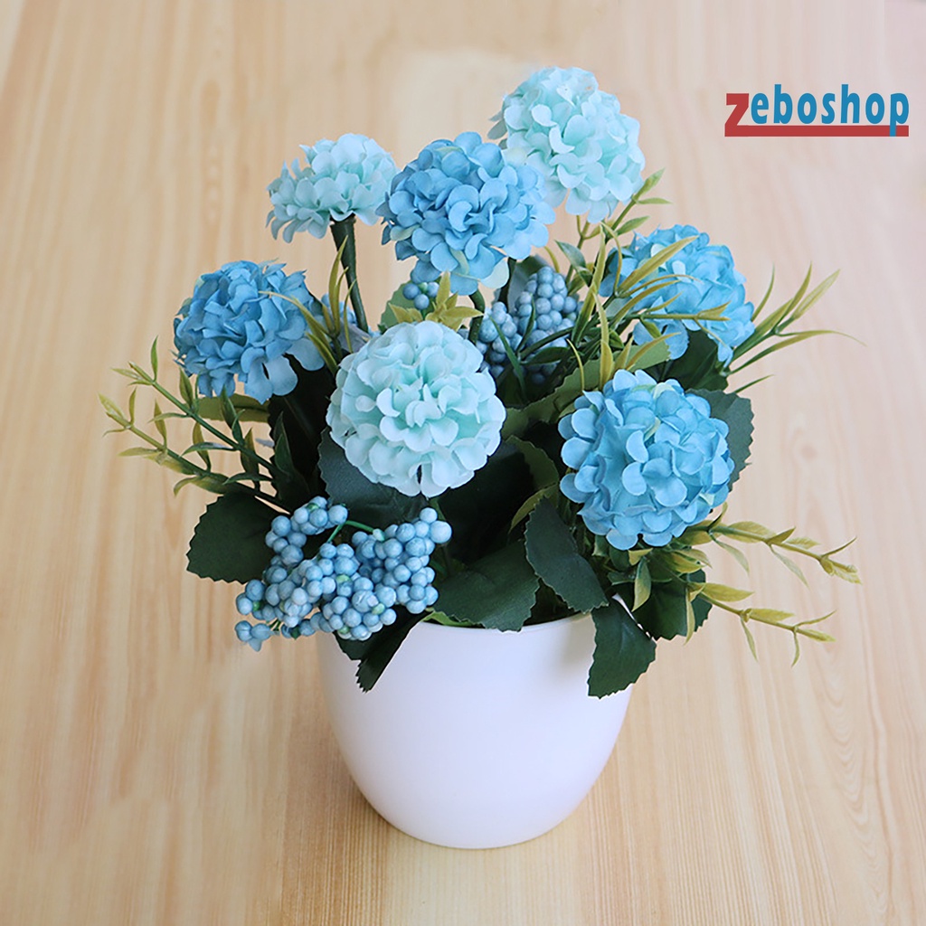 1 Chậu Cây Giả Bằng Nhựa Dùng Trang Trí Văn Phòng