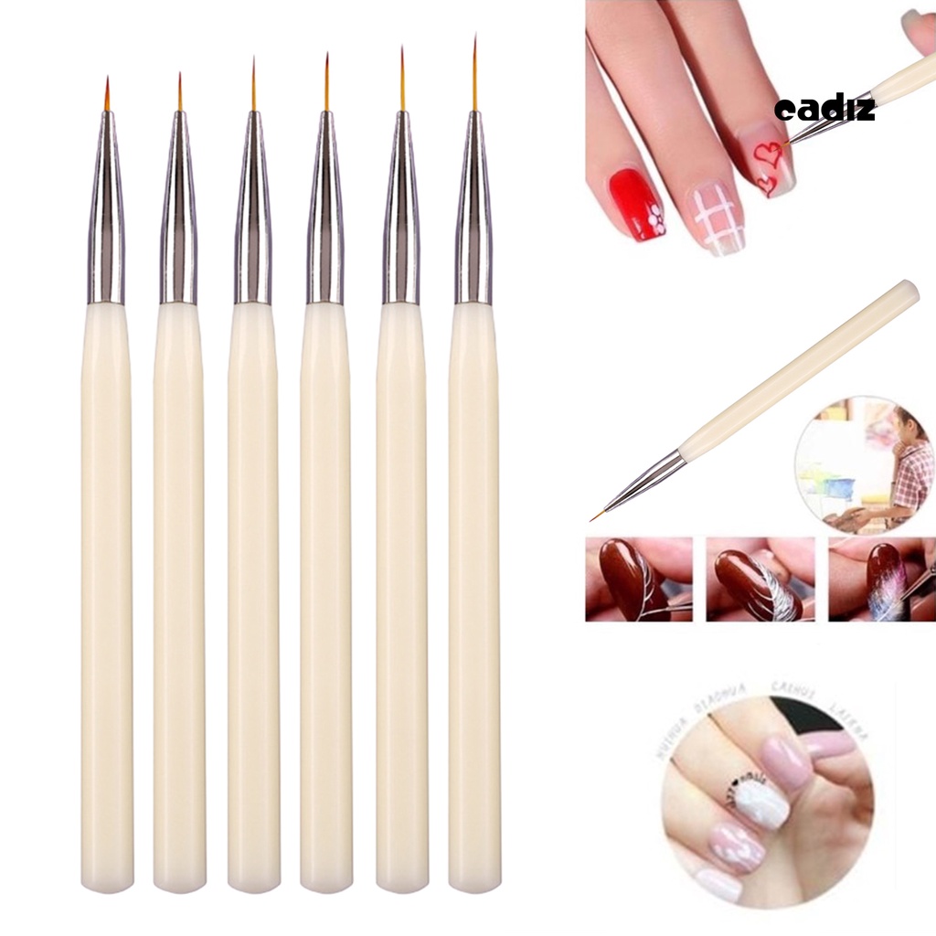 Cọ Nylon Lông Kim Loại Thoải Mái Chuyên Dụng Cho Vẽ Móng Tay