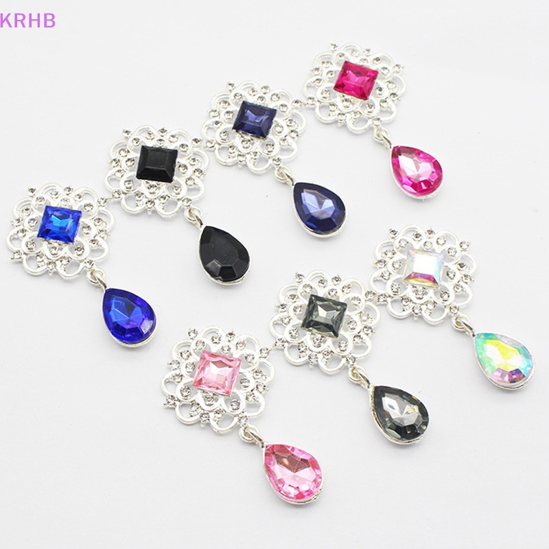 Nút Acrylic 25 * 45MM Đính Đá Dùng Trang Trí Hộp Quà Đám Cưới Diy Mới