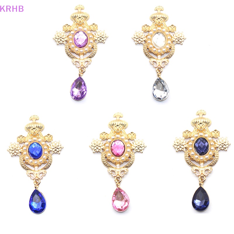 Ghim Cài Áo Hình Giọt Nước Bằng Hợp Kim Đính Ngọc Trai Giả Dùng Trang Trí Hộp Quà Mới