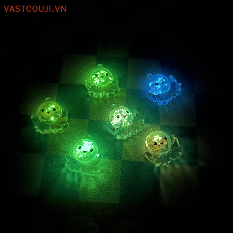 Bộ 2 Tượng Bạch Tuộc Mini Phát Quang Dùng Trang Trí