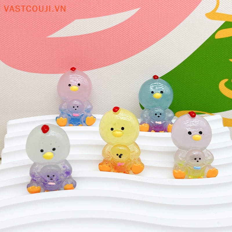 Set 5 Tượng Gà Con Phát Quang Dùng Để Trang Trí