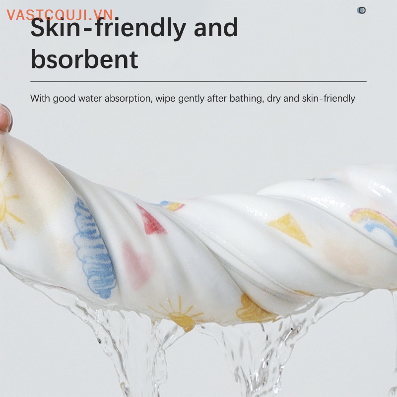 Chăn Quấn Em Bé Chất Liệu Cotton Nguyên Chất 83x83cm In Họa Tiết Dễ Thương Tiện Dụng