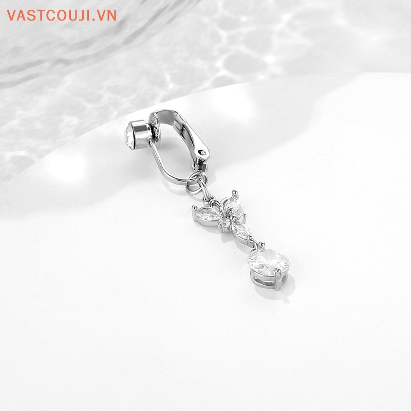 Khuyên Rốn Hình Bướm Đính Đá Zircon Quyến Rũ Cho Nữ