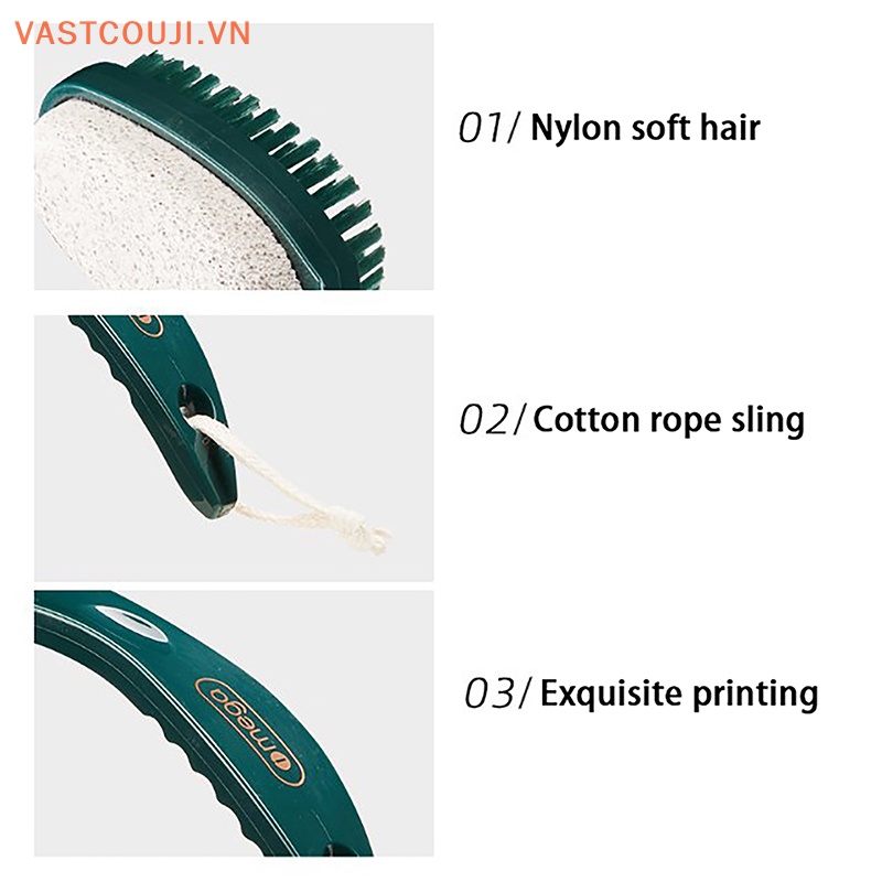 Bàn Chải Đá Tẩy Tế Bào Chết Cho Bàn Chân Có Tay Cầm Tiện Dụng