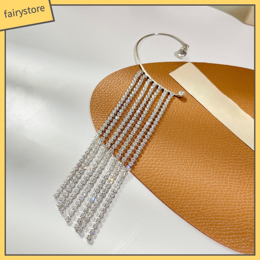 1 Khuyên Kẹp Vành Tai Hình Chữ C Dát Dát Đá Cho Cuộc Sống Hàng Ngày