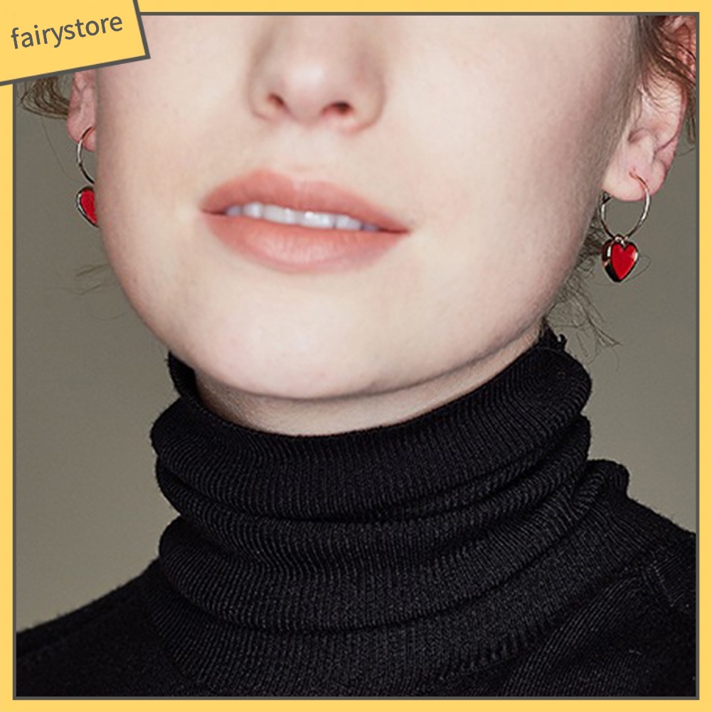 Bông Tai Hình Trái Tim Đỏ Thời Trang Dự Tiệc Cho Nữ