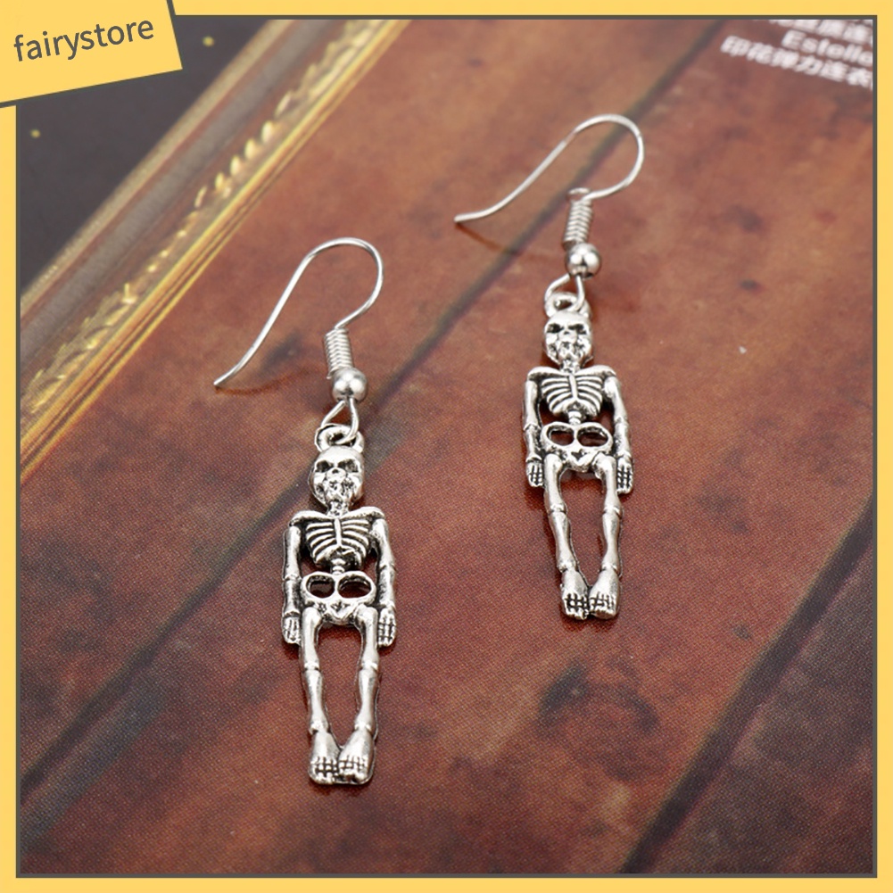 Bông Tai Hình Bộ Xương Phong Cách Vintage Dành Cho Nữ