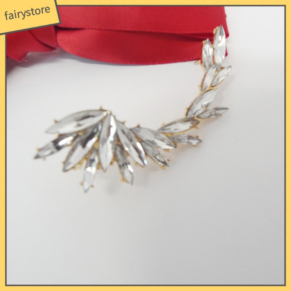 [FRO] 1 Khuyên Tai Tích Hợp Kẹp Đính Đá Thanh Lịch Thời Trang Cho Nữ