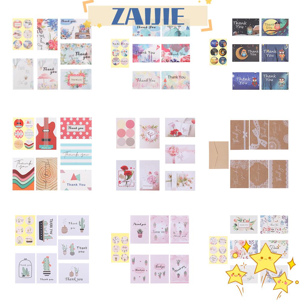 Set 24 Tấm Thiệp 4x6inch In Chữ Thank You Màu Xanh Navy Độc Đáo Tiện Dụng