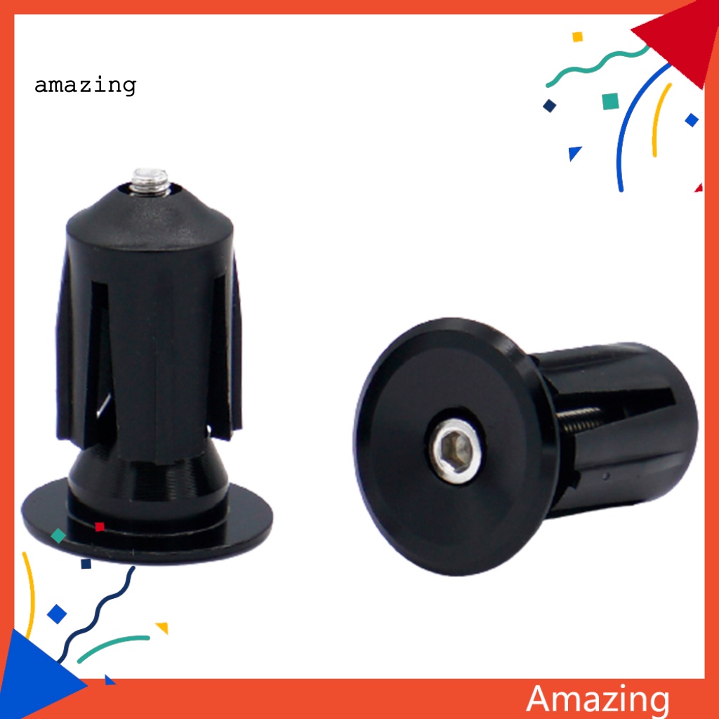 Bộ 2 Nút Gắn Tay Lái Xe Đạp Bằng Hợp Kim Nhôm Gọn Nhẹ Chống Mòn / Mòn