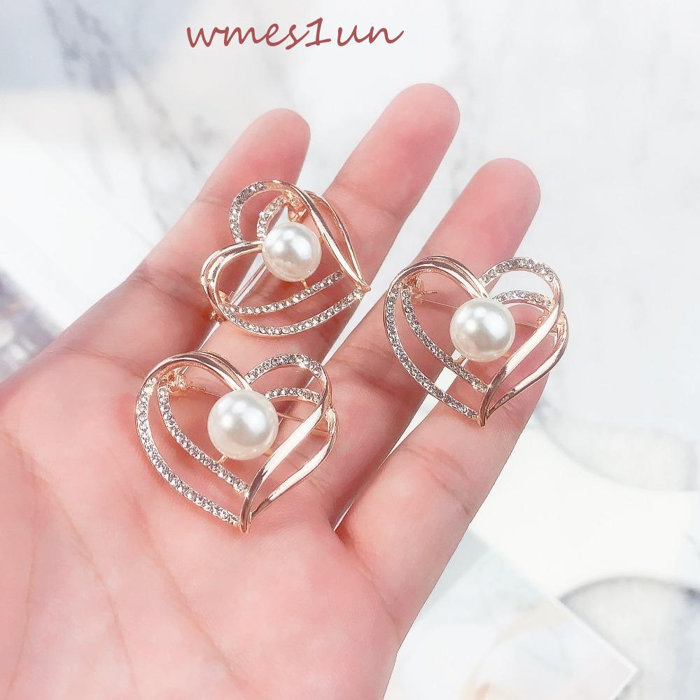 Ghim Cài Áo Trang Trí Hình Trái Tim Sang Trọng Cho Nữ WMES15H