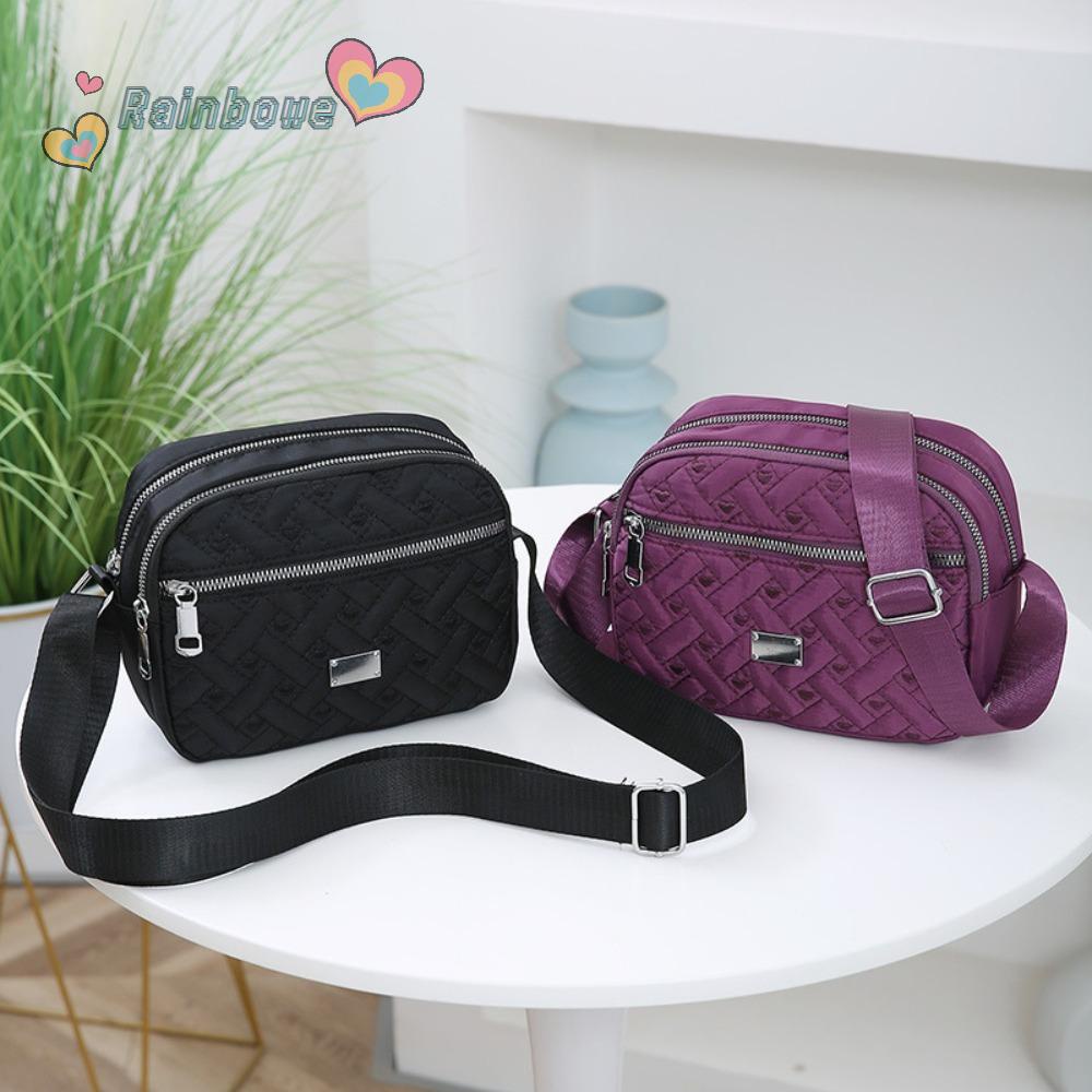 Túi Đeo Chéo Vai Màu Sắc Cầu Vồng Thời Trang Sành Điệu Cho Nữ