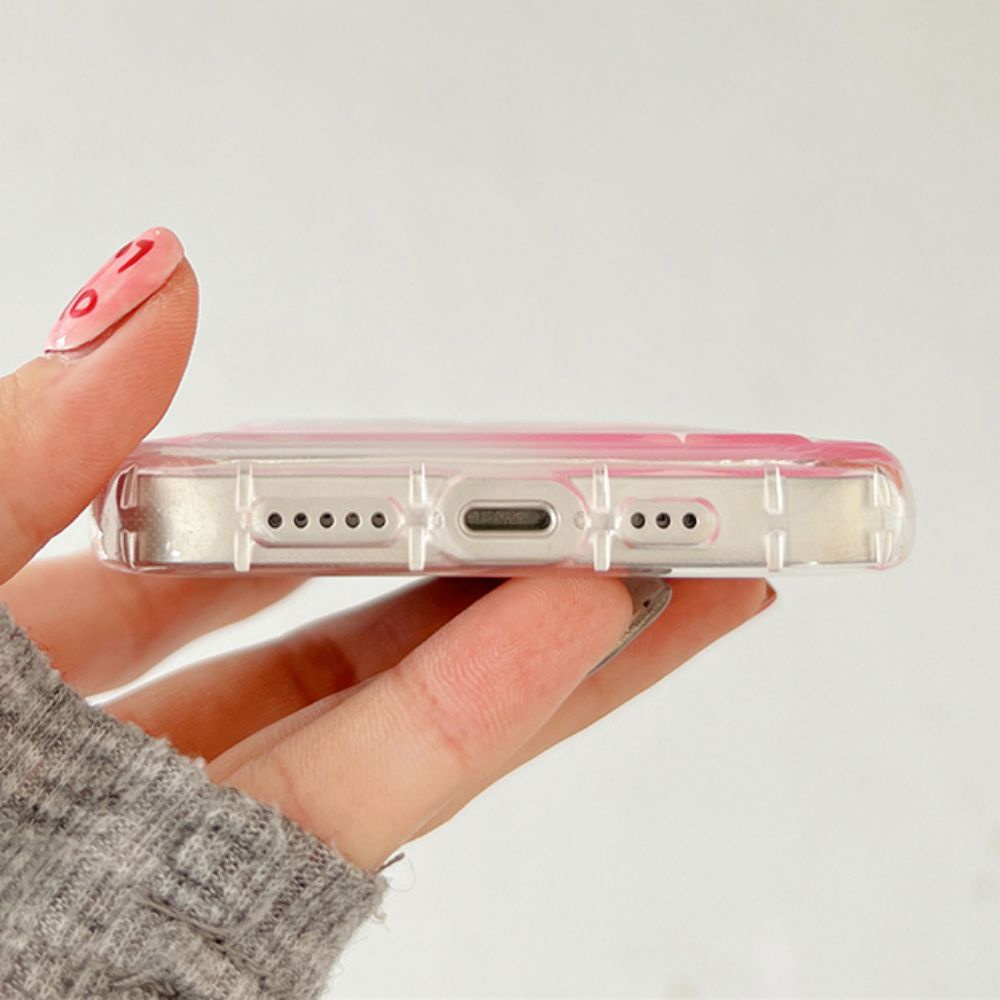 Ốp Điện Thoại TPU Mềm Bảo Vệ Chống Sốc In Hình Bướm Hồng Cho IPhone 11 14 13 12 Pro Max XS XR 7 8 Plus