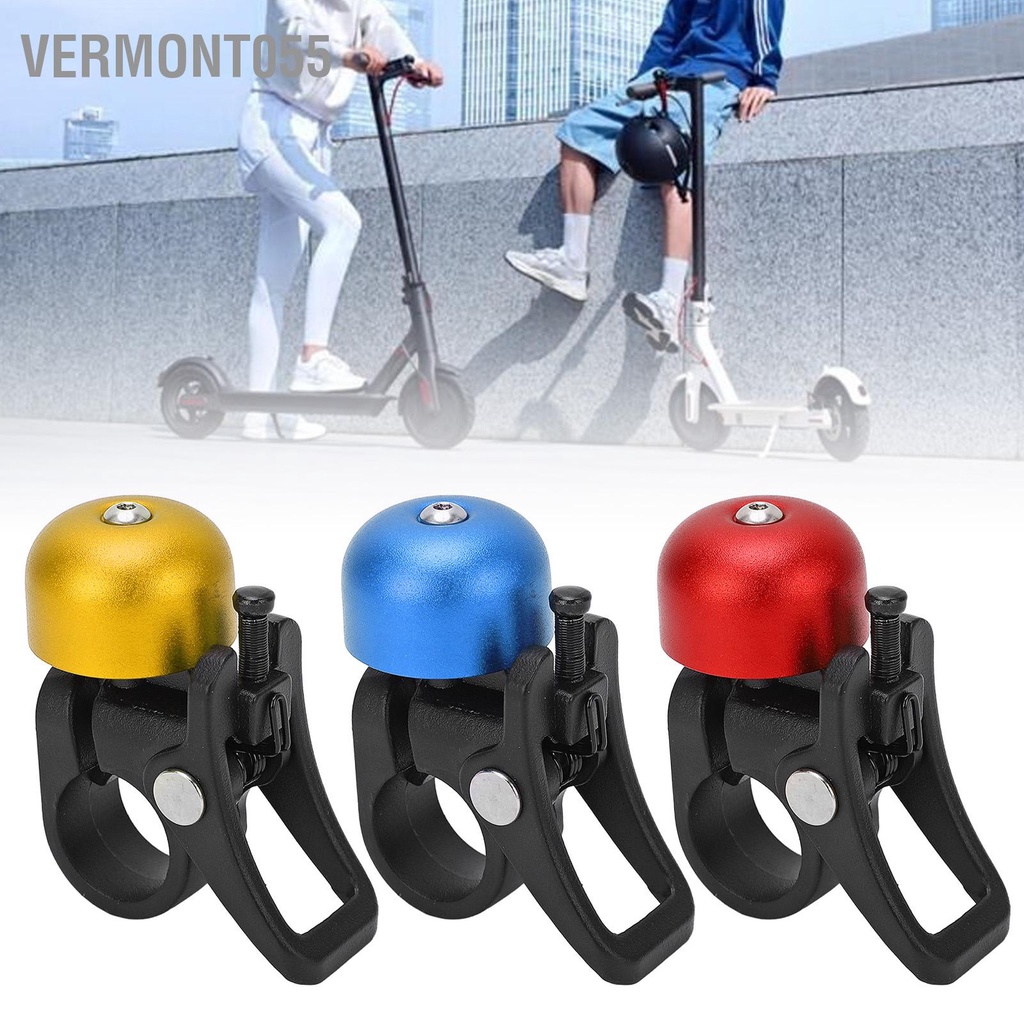 Vermont055 Chuông Xe Tay Ga Hợp Kim Nhôm Âm Thanh Sắc Nét Rõ Lái Đạp Nhỏ Gọn Còi Cho Xiaomi