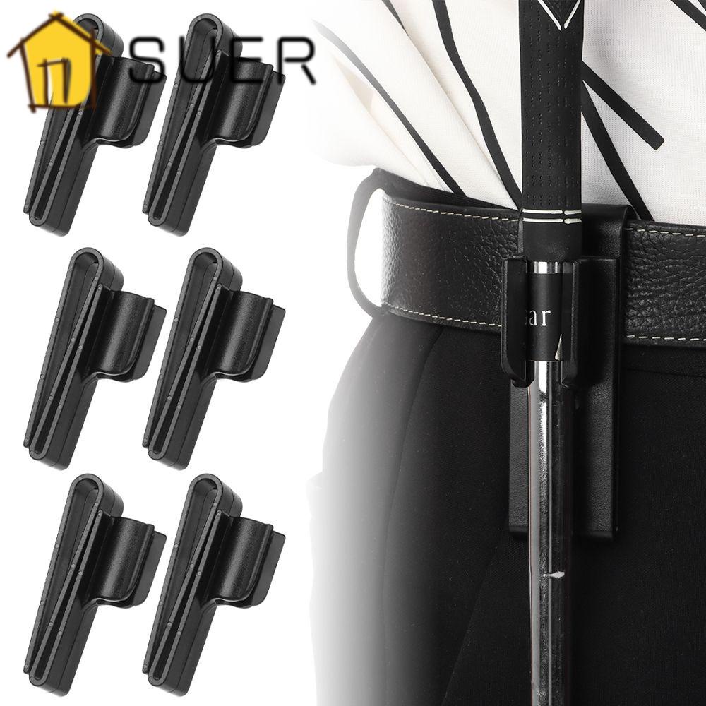Set 1 / 4 / 8 / 12 Kẹp Giữ Túi Đựng Gậy Đánh Golf Màu Đen