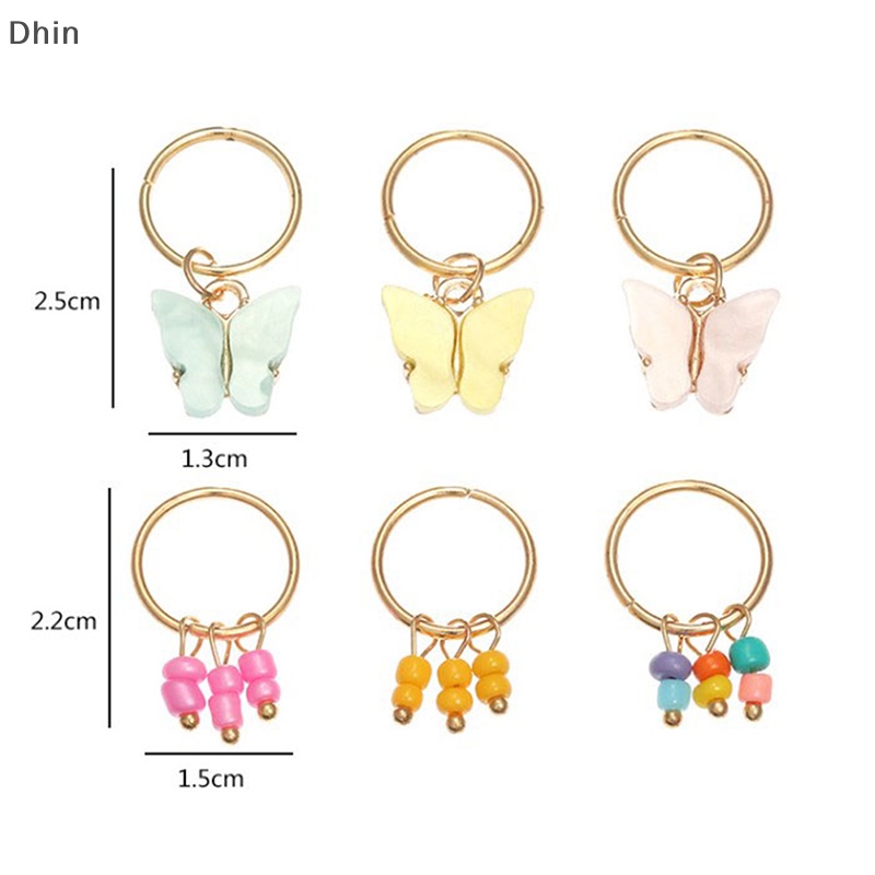 Set 6 Kẹp Tóc Hình Bướm Bằng Kim Loại Thời Trang Dành Cho Nữ