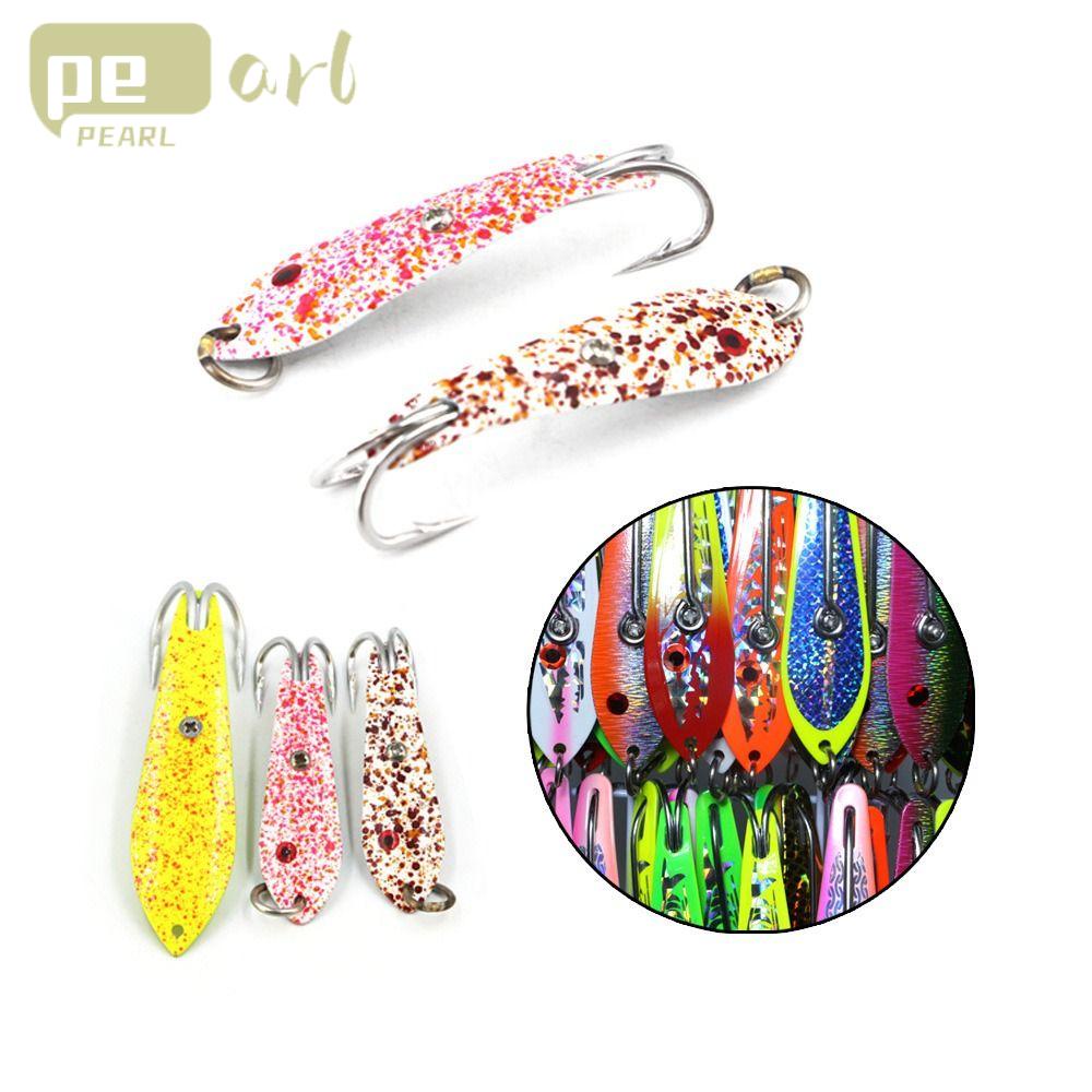 .Mồi Câu Cá Giả Bằng Kim Loại Đính Sequin Kích Thước 5cm 7.5cm 9cm 10cm