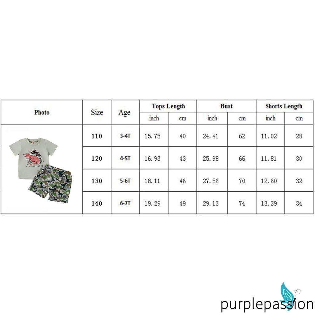 Bộ Áo Thun Tay Ngắn In Hình Khủng Long Phối Quần Short Lưng Thun Thời Trang Mùa Hè Cho Bé Trai