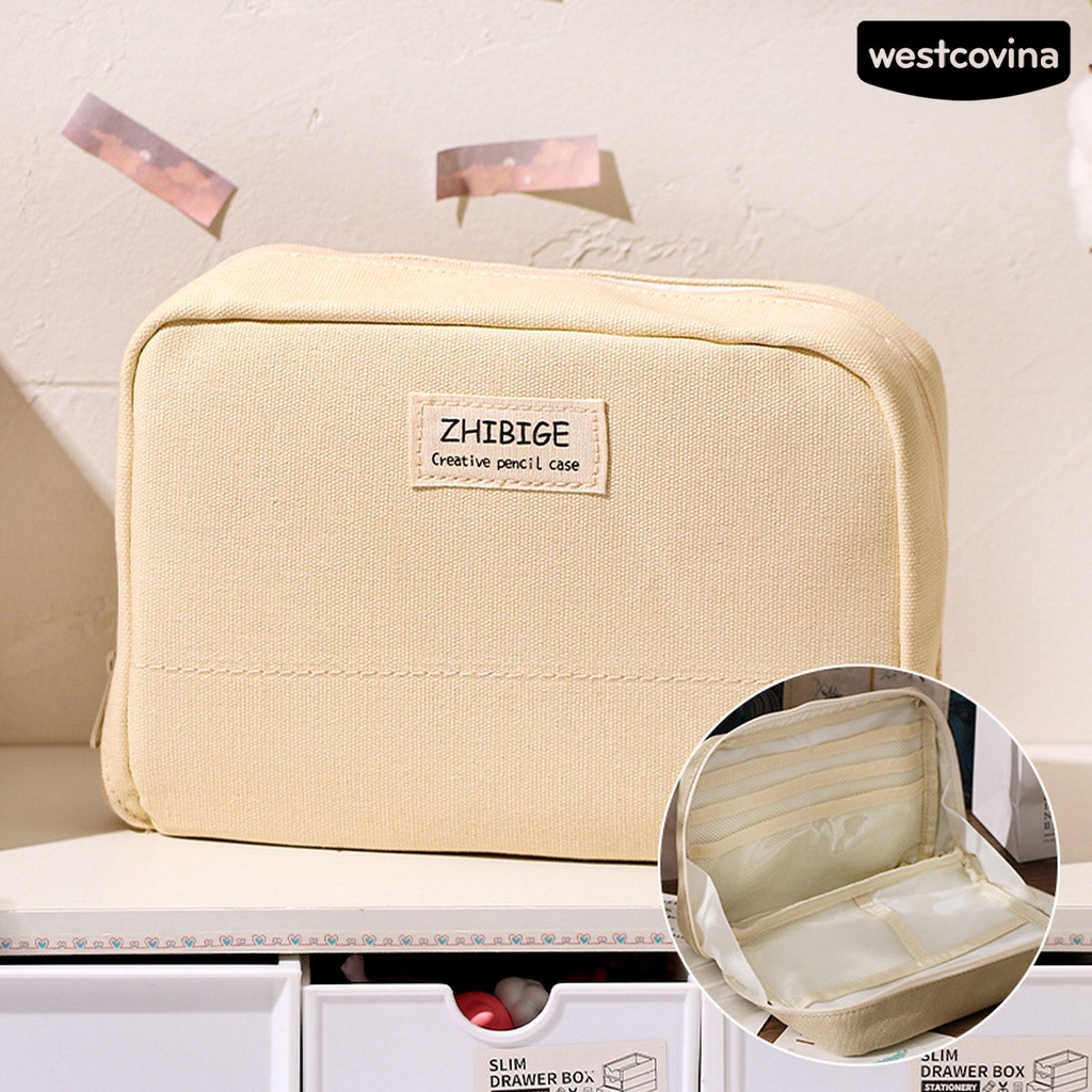 [WSTN]✎Túi Đựng Bút Nhiều Ngăn Sức Chứa Lớn Chống Bụi Bẩn Tiện Dụng
