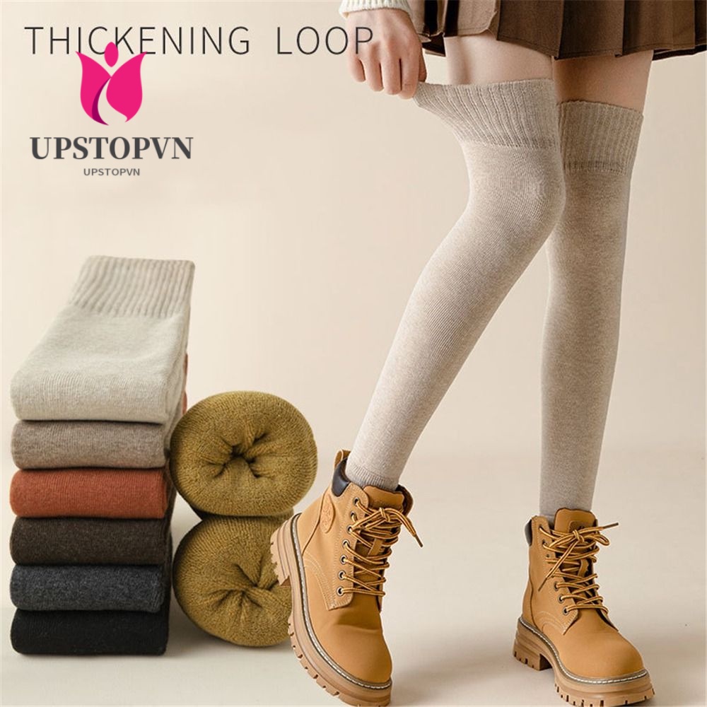 Tất Len Dài Tới Gối Giữ Ấm Cho Nữ