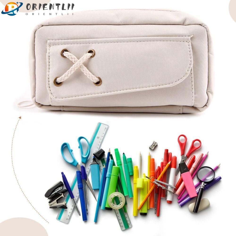 Túi Đựng Bút Bằng Vải Canvas Cỡ Lớn Chất Lượng Cao Ốp