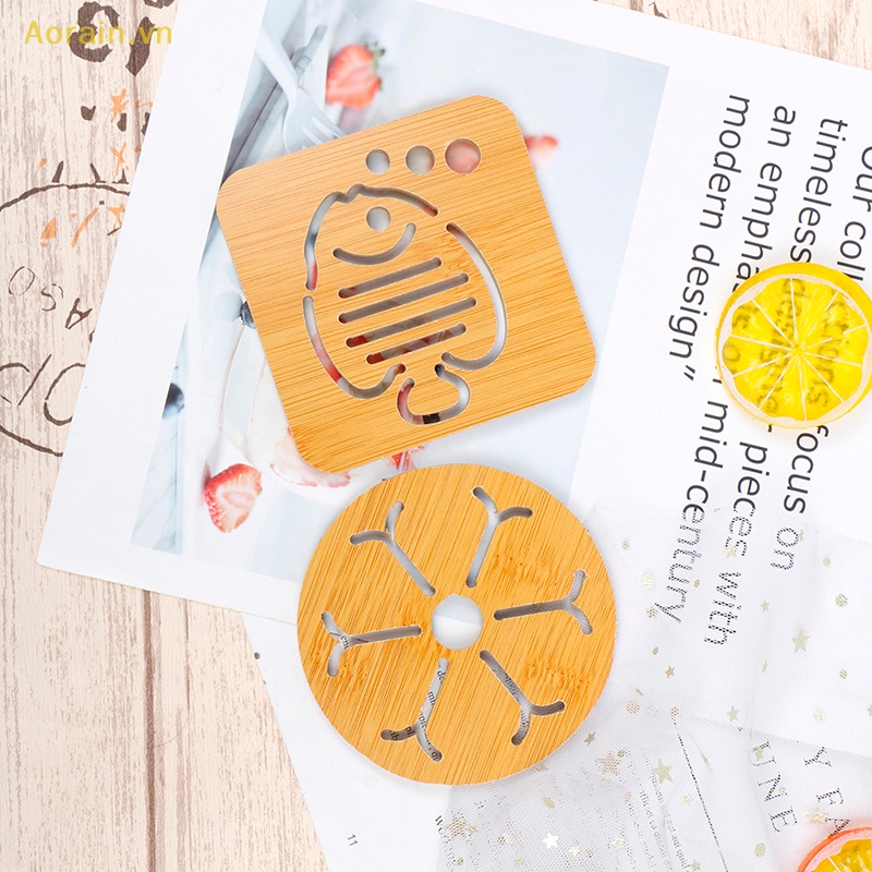 1 Miếng Lót Nồi Bằng Tre Dày Dặn Cách Nhiệt Chống Trượt