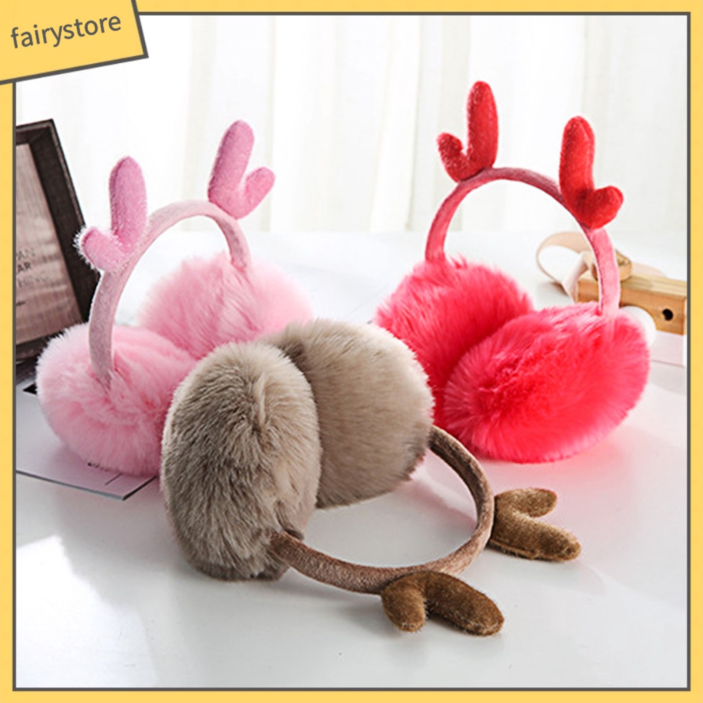 Bông Chụp Tai Phủ Lông Thỏ Giả Mềm Mại Màu Trơn Chống Trượt Thoải Mái Giữ Ấm Mùa Thu Đông Cho Nữ