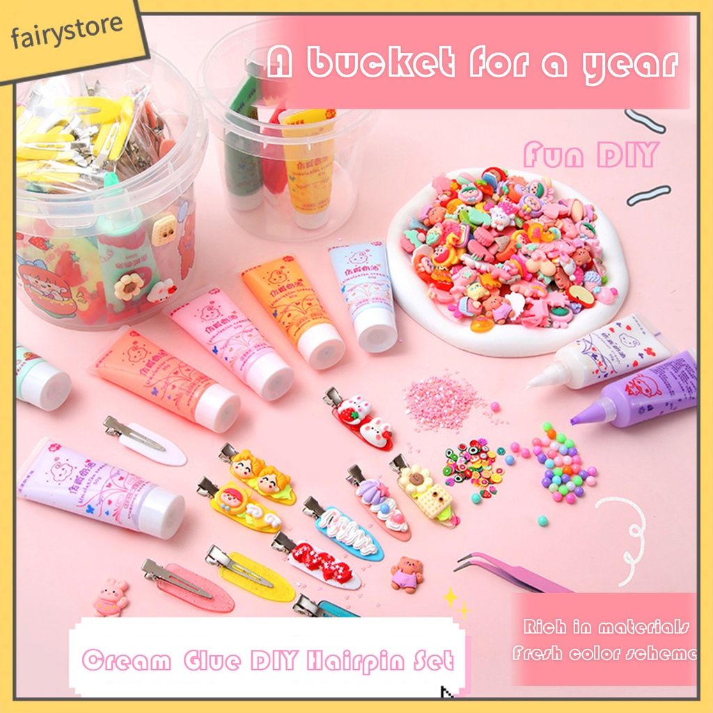 1 Bộ Kẹp Tóc Hình Tàu Lửa Hoạt Hình Đính Kim Sa Nhanh Khô DIY Sáng Tạo Cho Bé