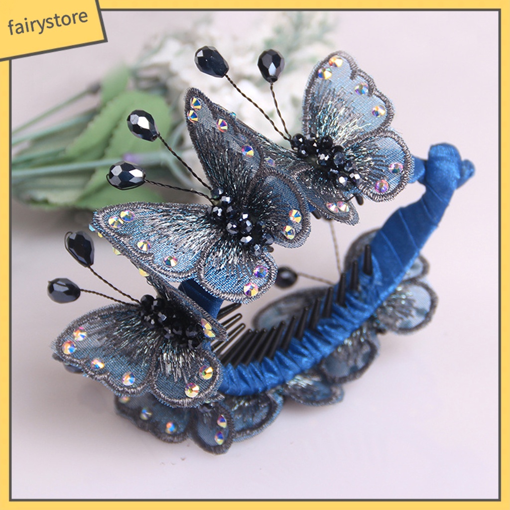 Kẹp Tóc Đuôi Ngựa Đính Đá Thủ Công Thời Trang