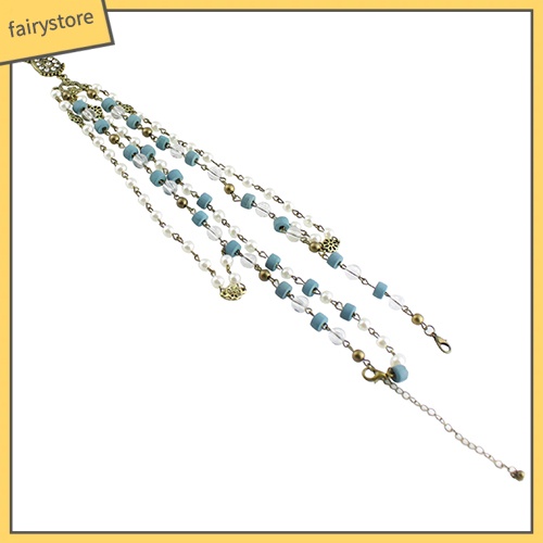 Băng Đô Đính Đá Và Ngọc Trai Giả Phong Cách Bohemian Dành Cho Nữ