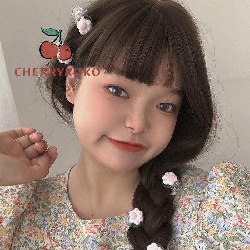 🍒🍒CHERRYKOKO Kẹp Tóc Mini Hình Chân Mèo Dễ Thương phong cách Hàn Quốc cho nữ