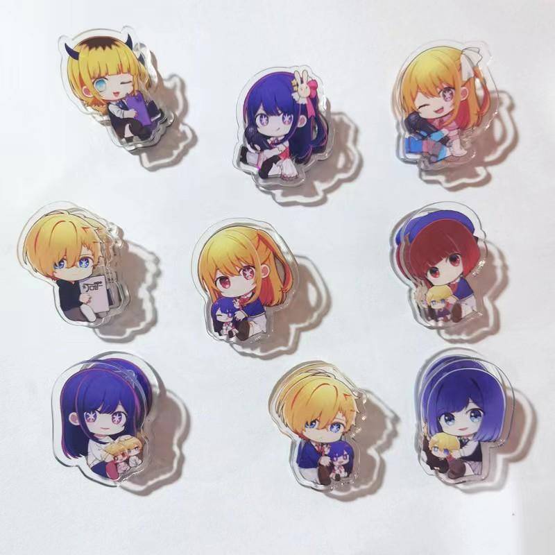 Kẹp Cố Định Dữ Liệu Bằng Nhựa Đa Năng In Họa Tiết Anime Oshi no Ko MHoshino Ai Mem Cho Hoshino Aquamarine Kurokawa Akane