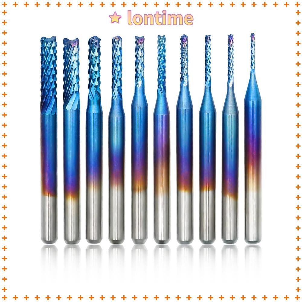 Mũi Phay CNC Chuyên Dụng Chất Lượng Cao|Dụng Cụ Cắt Cạnh Bằng Titan Màu Xanh Dương