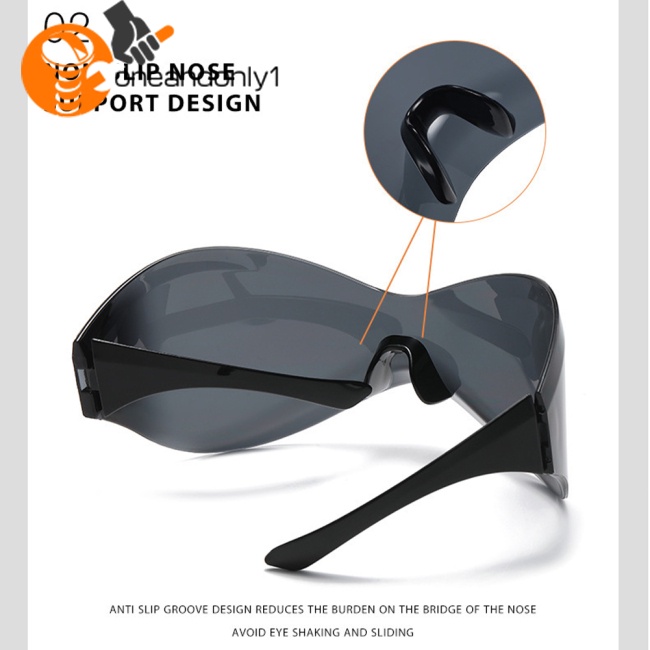 1 Cặp Kính Mát Y2k Chống Tia Uv400 An Toàn Khi Lái Xe / Câu Cá Cho Nam