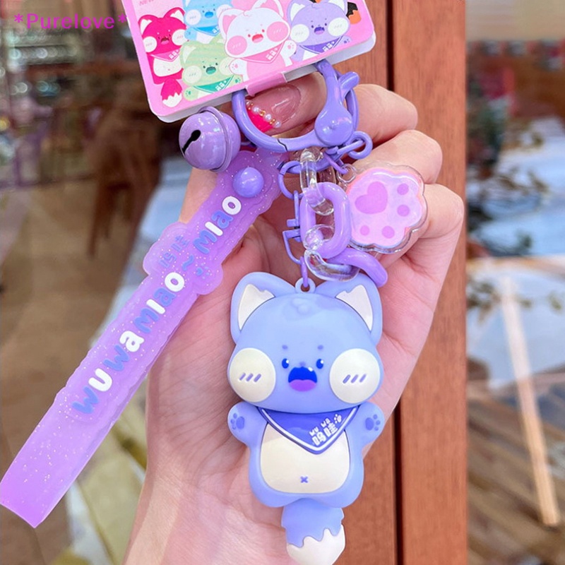 Móc Khóa Hình Mèo Bông Đeo Ba Lô Xinh Xắn Mới