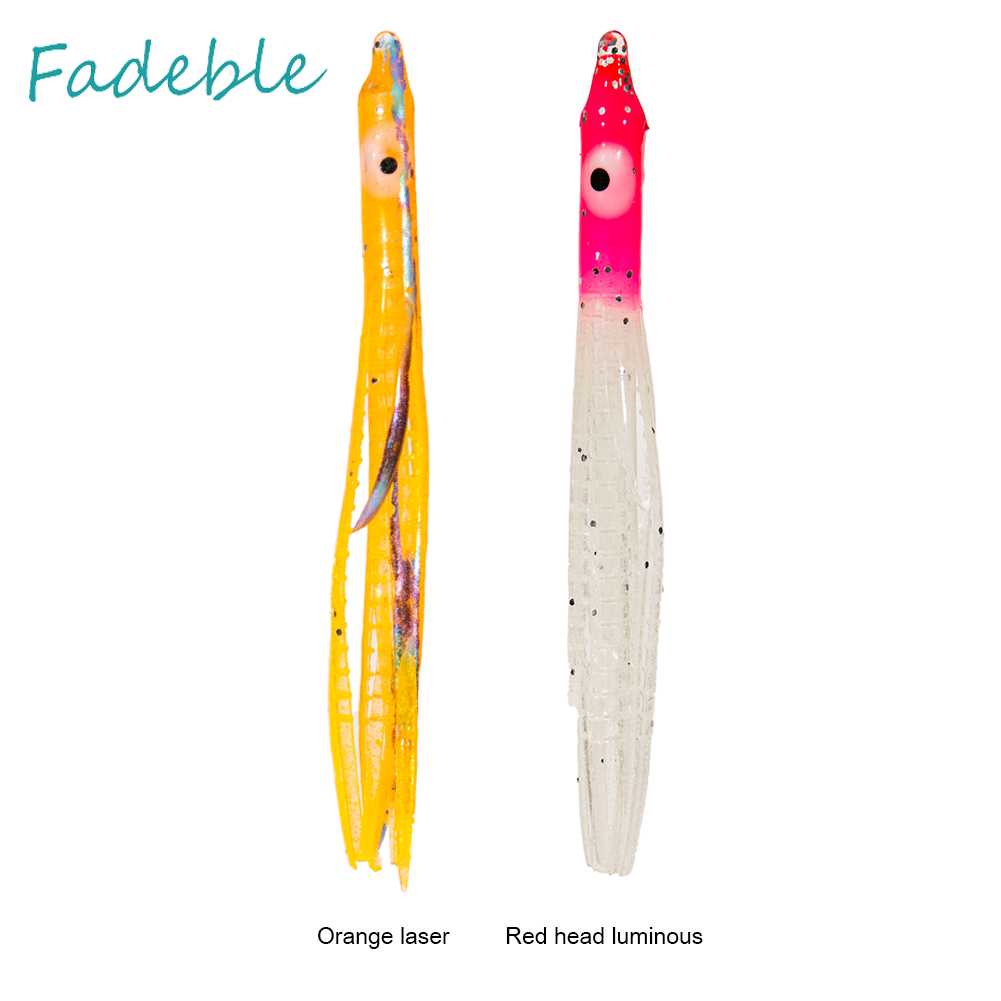 10 Mồi Mực Giả Mềm Phát Sáng Dùng Để Câu Cá