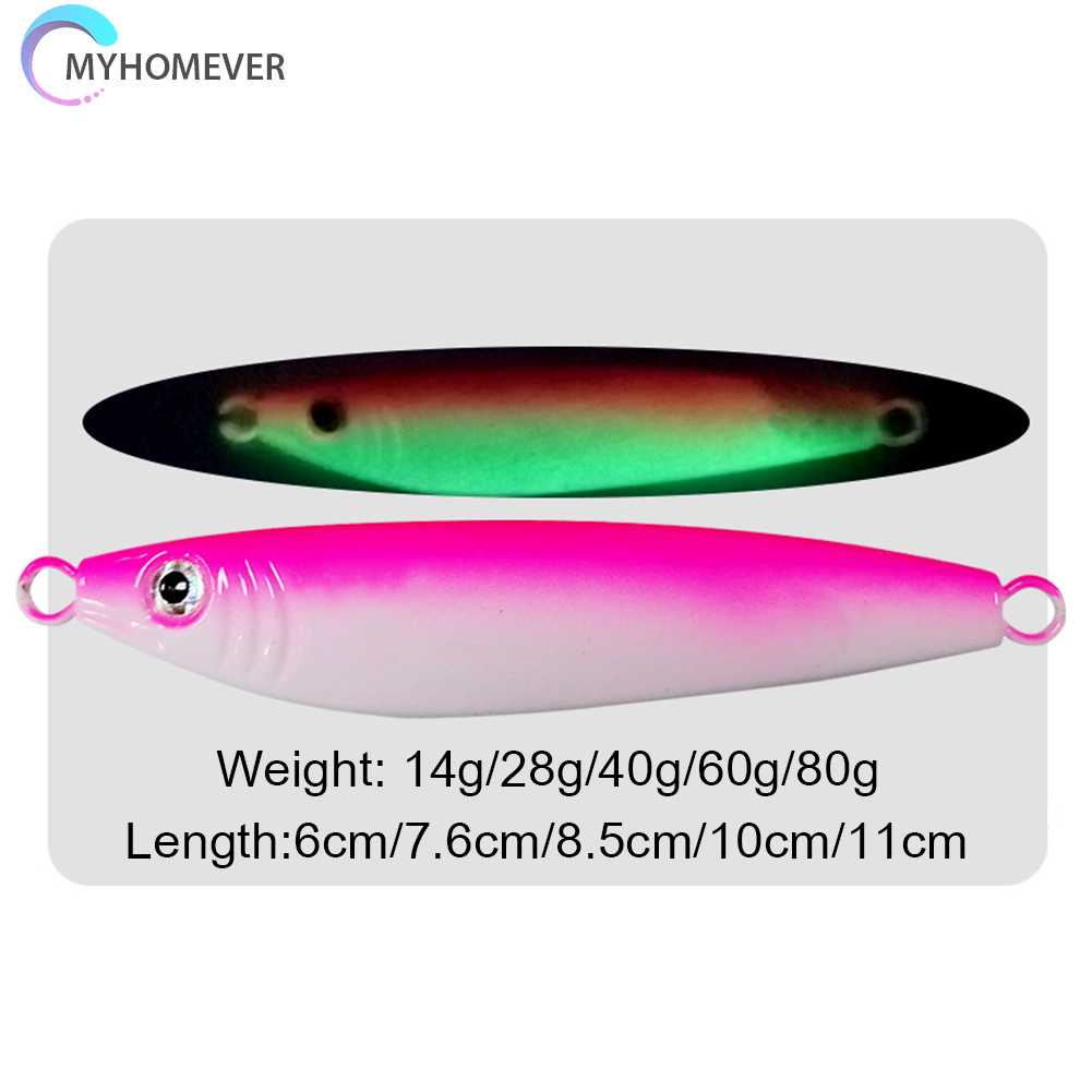 Mồi Câu Cá Phát Sáng Trọng Lượng 14g / 28g / 40g / 60g / 80g
