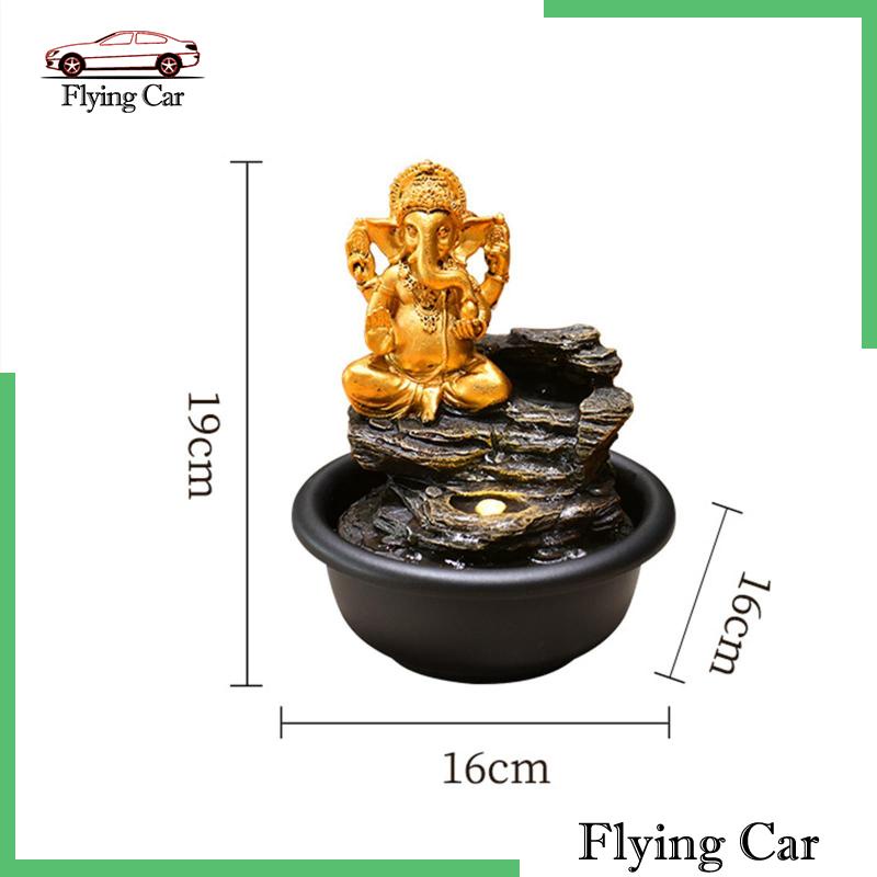 [Lzdjfmy2] Bức Tượng Thác Nước Để Bàn Trang Trí Phong Cảnh Đá Thác Nước