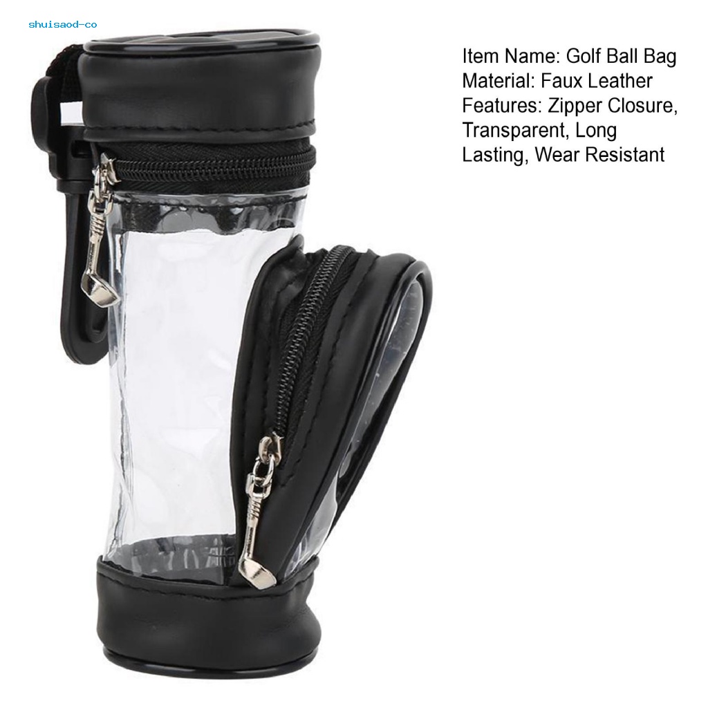 Túi Đựng Bóng Golf Bằng Da Giả Có Khóa Kéo Tiện Dụng