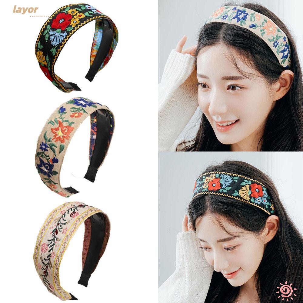 Băng Đô Cài Tóc Bản Rộng Phong Cách Bohemia Cổ Điển Cho Nữ