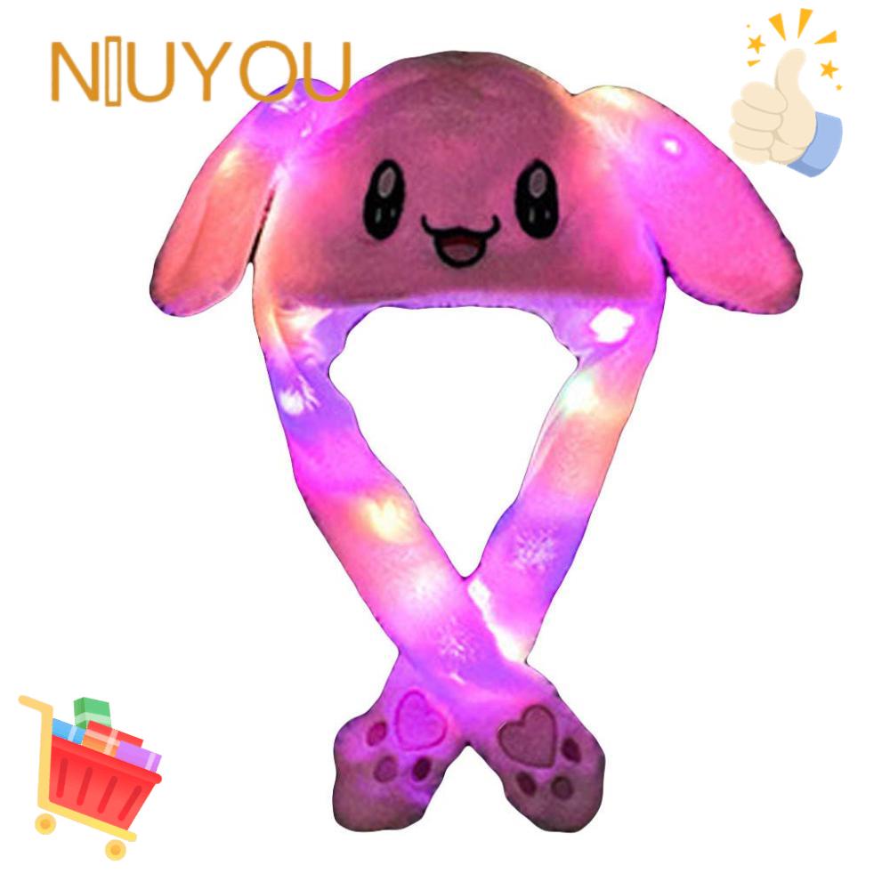 Mũ Trùm Đầu Hóa Trang Tai Thỏ Phối Lông Xù Thêu Họa Tiết Cho Nữ