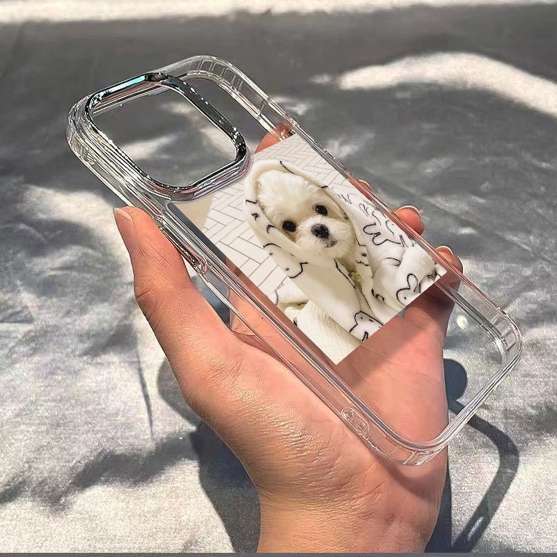 ✅Ốp Điện Thoại Dẻo Họa Tiết Chú Chó Dễ Thương Chống Sốc Cho Iphone plus max 714proiPhone12 / 11 8In 13