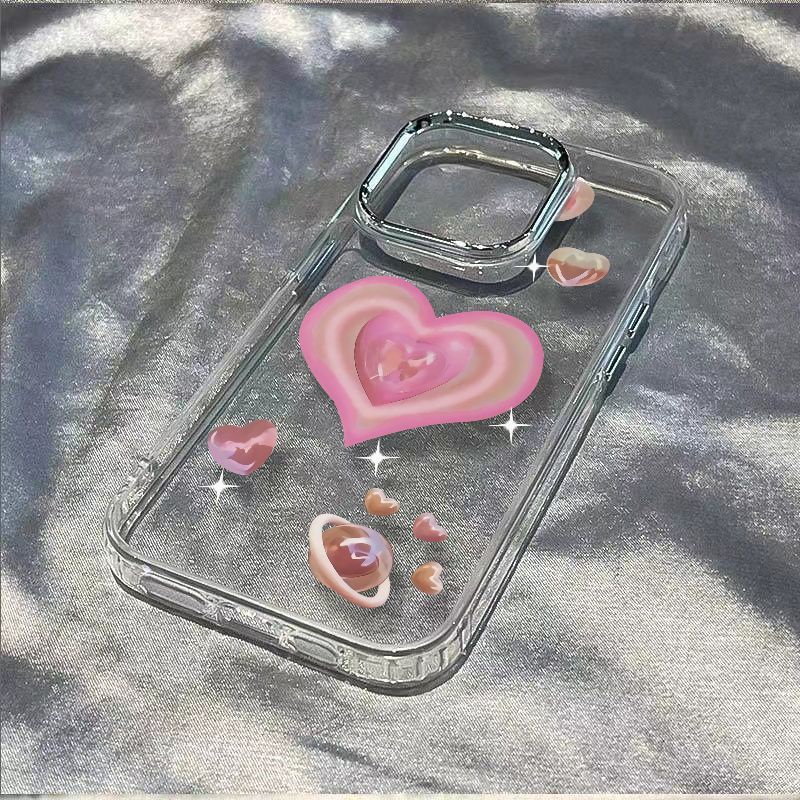 ✅Ốp Điện Thoại Mềm Chống Sốc Họa Tiết Trái Tim Cho Apple Iphone 8117 14Promax 13iPhone12 / WCI7