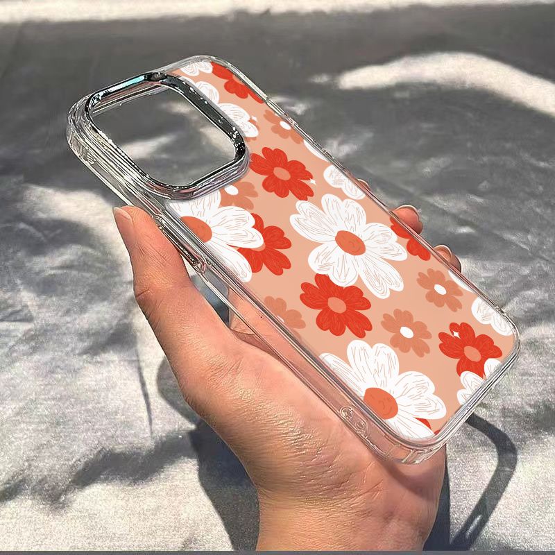 ✅Ốp Điện Thoại Mềm Chống Sốc Họa Tiết Hoa Đơn Giản Cho Iphone 8 14pro 1213 117 ST4C