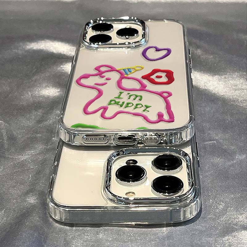 ✅Ốp Điện Thoại Mềm Chống Sốc 13 7In Phong Cách Đơn Giản Cho Apple Dog 11 xs8plus14proiPhone12max