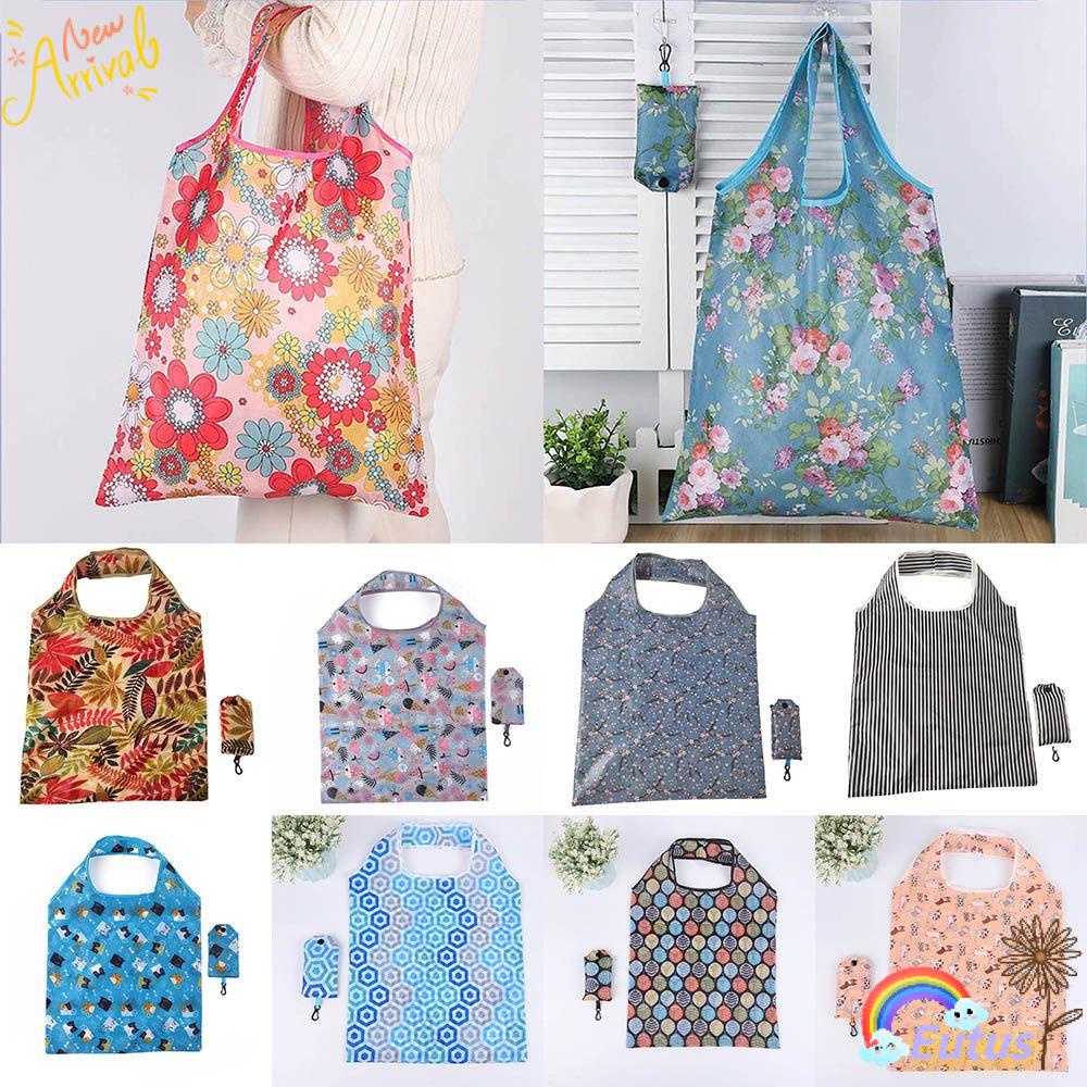 Túi Mua Sắm Đeo Vai Gấp Gọn Tái Sử Dụng Tiện Lợi Cho Nữ